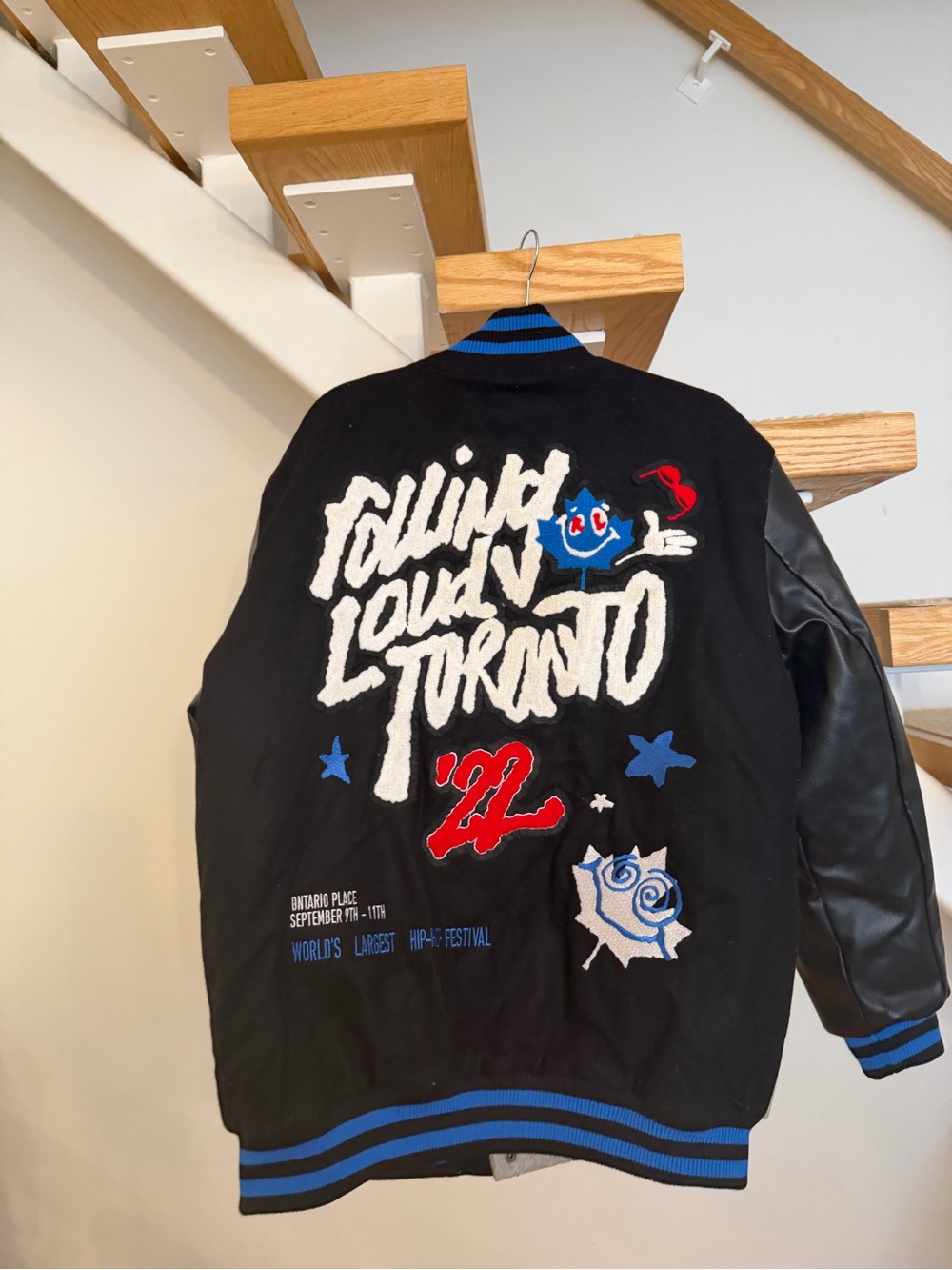 Official Rolling Loud Toronto 2022 Varsity Letterman Jacket - Size Large